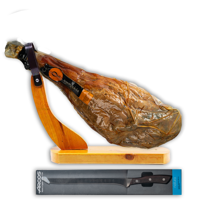 Blazquez Iberico Grass-Fed Ham Bone-In(Including Ham Holder And Knives)