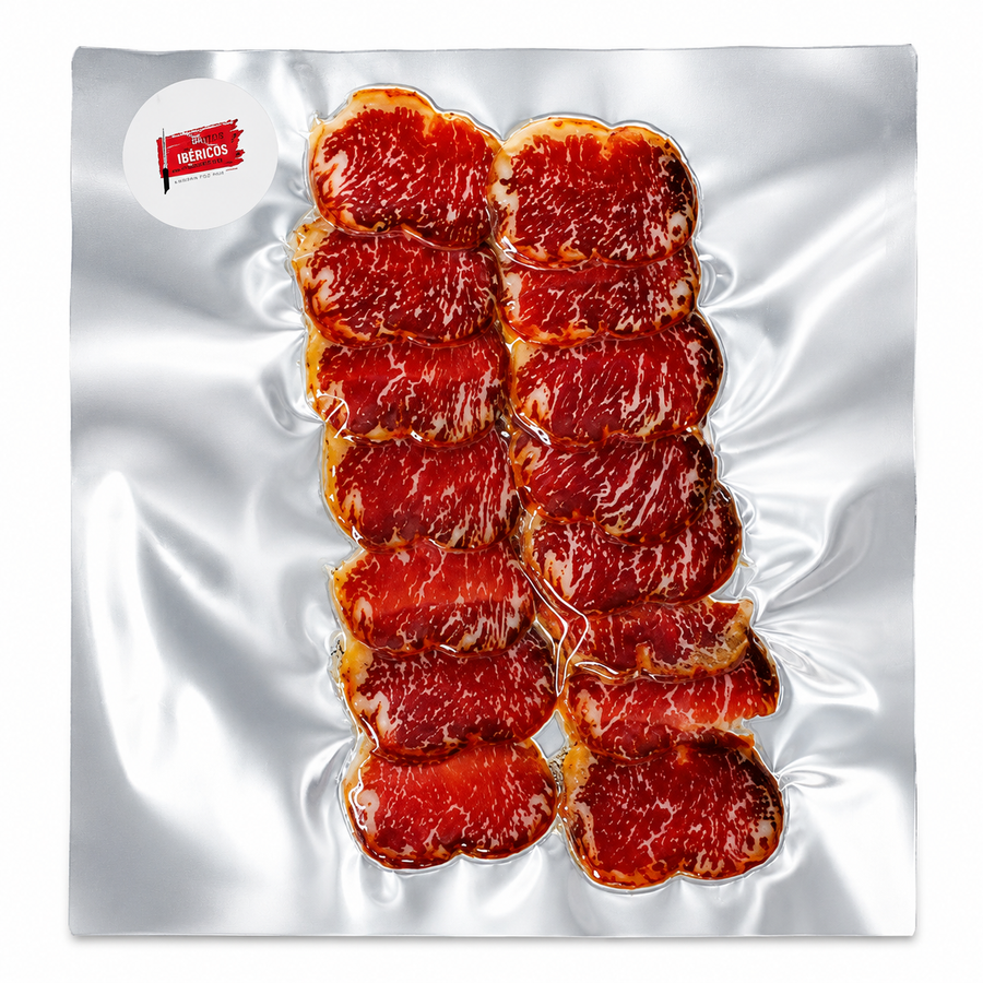 100% Iberico Acorn-Fed Lomo Sliced By The Hamoneria