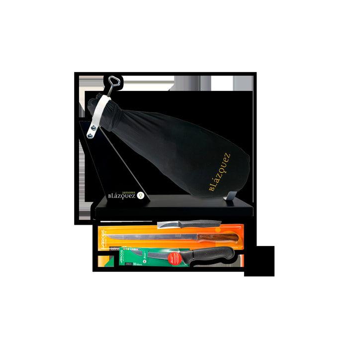 Blazquez 50% Iberico Grass-Fed Shoulder Bone-In(Including Ham Holder And Knives) — Paquito Jamon