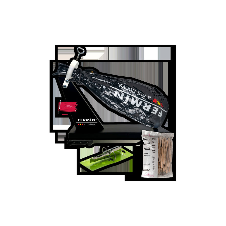 Fermin 100% Iberico Acorn-Fed Shoulder Bone-In (Includes Ham Holder And Knife) — Paquito Jamon