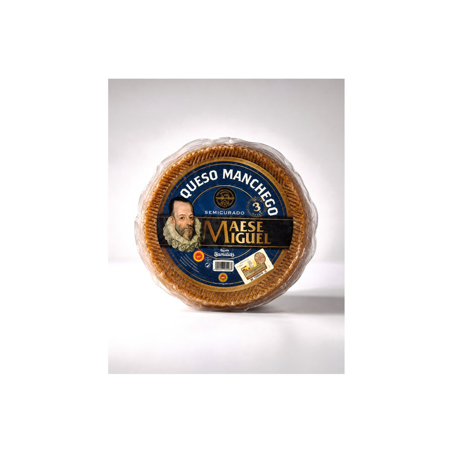 Maese Miguel Semi-Cured Manchego Cheese — Paquito Jamon